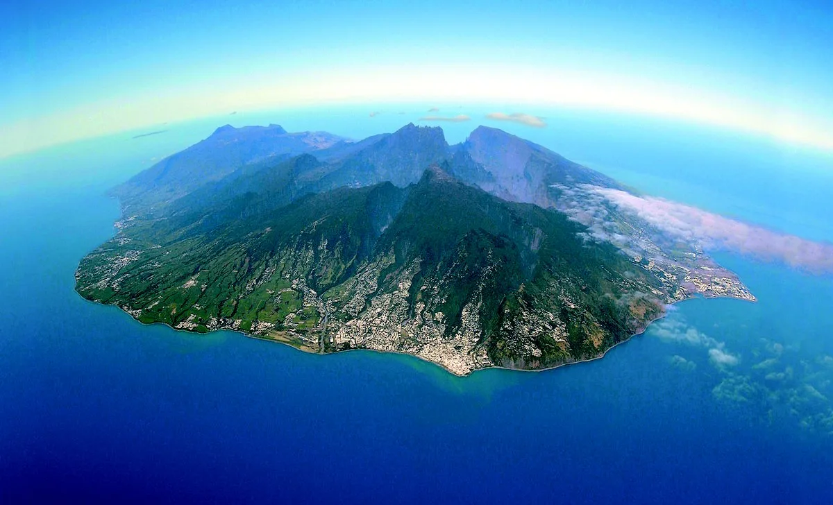 Ile de la Réunion vue du ciel